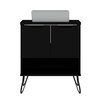 Manhattan Comfort Rockefeller 26.38" Bathroom Vanity Sink 2.0 in Black 159GMC2